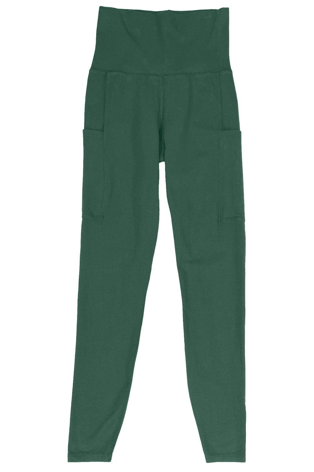 Orosi Pocket Leggings - Mid Rise | Jungmaven Hemp Clothing & Accessories / Color: Hunter Green