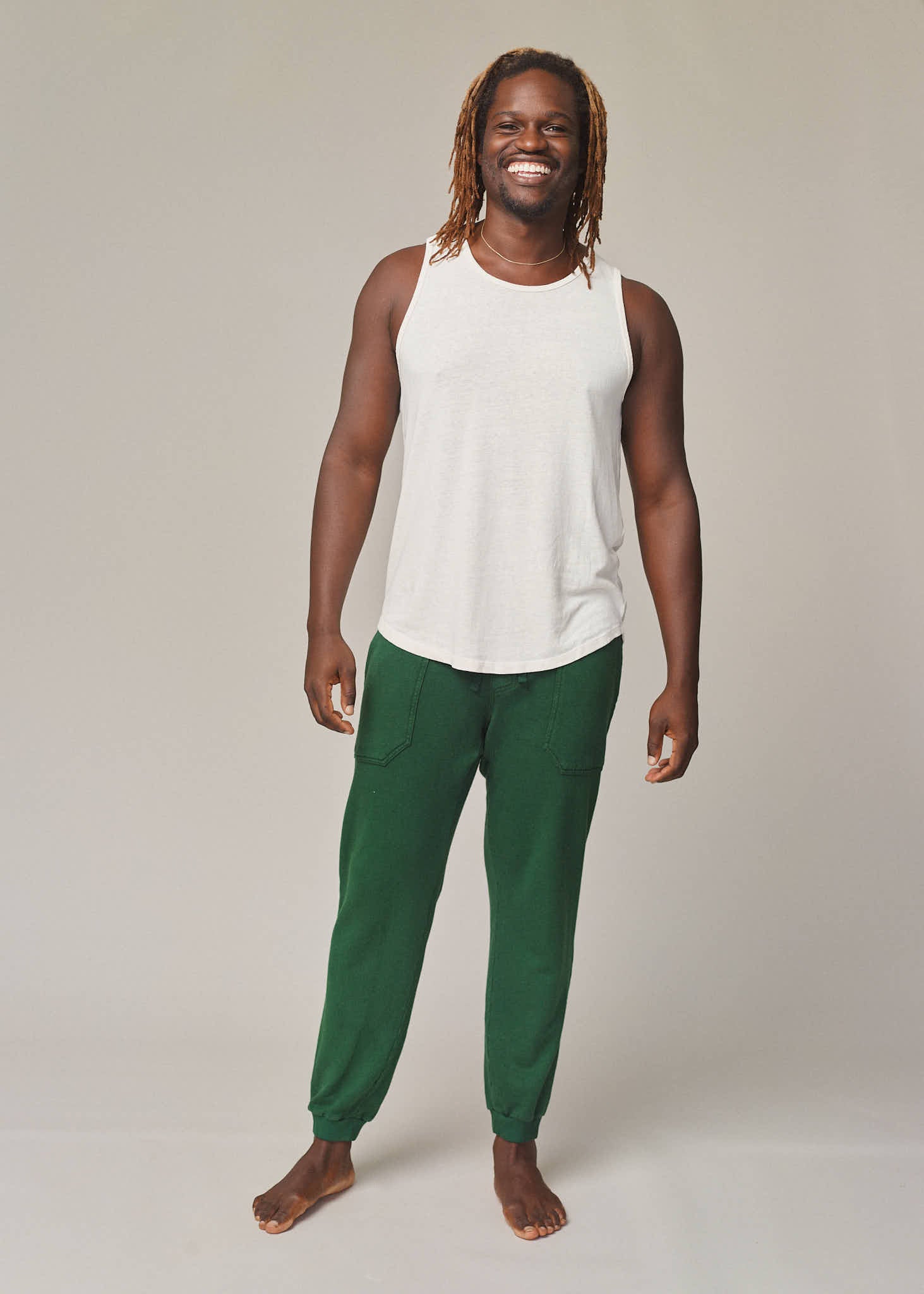 Rockaway Sweatpant | Jungmaven Hemp Clothing & Accessories / model_desc: Sesie is 6’2” wearing L