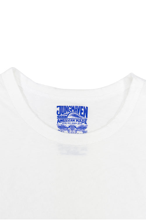 Reversible Tee | Jungmaven Hemp Clothing & Accessories / model_desc: Tag Detail