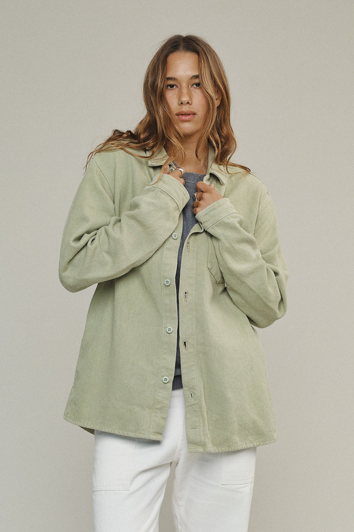 Santa Barbara Jacket | Jungmaven Hemp Clothing & Accessories / model_desc: Maya is 5’10” wearing L