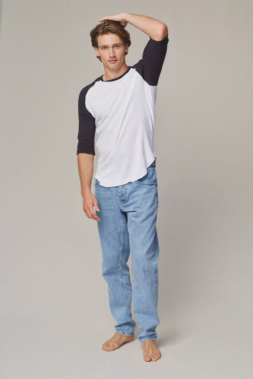 Stones 3/4 Sleeve Raglan | Jungmaven Hemp Clothing & Accessories / Color: