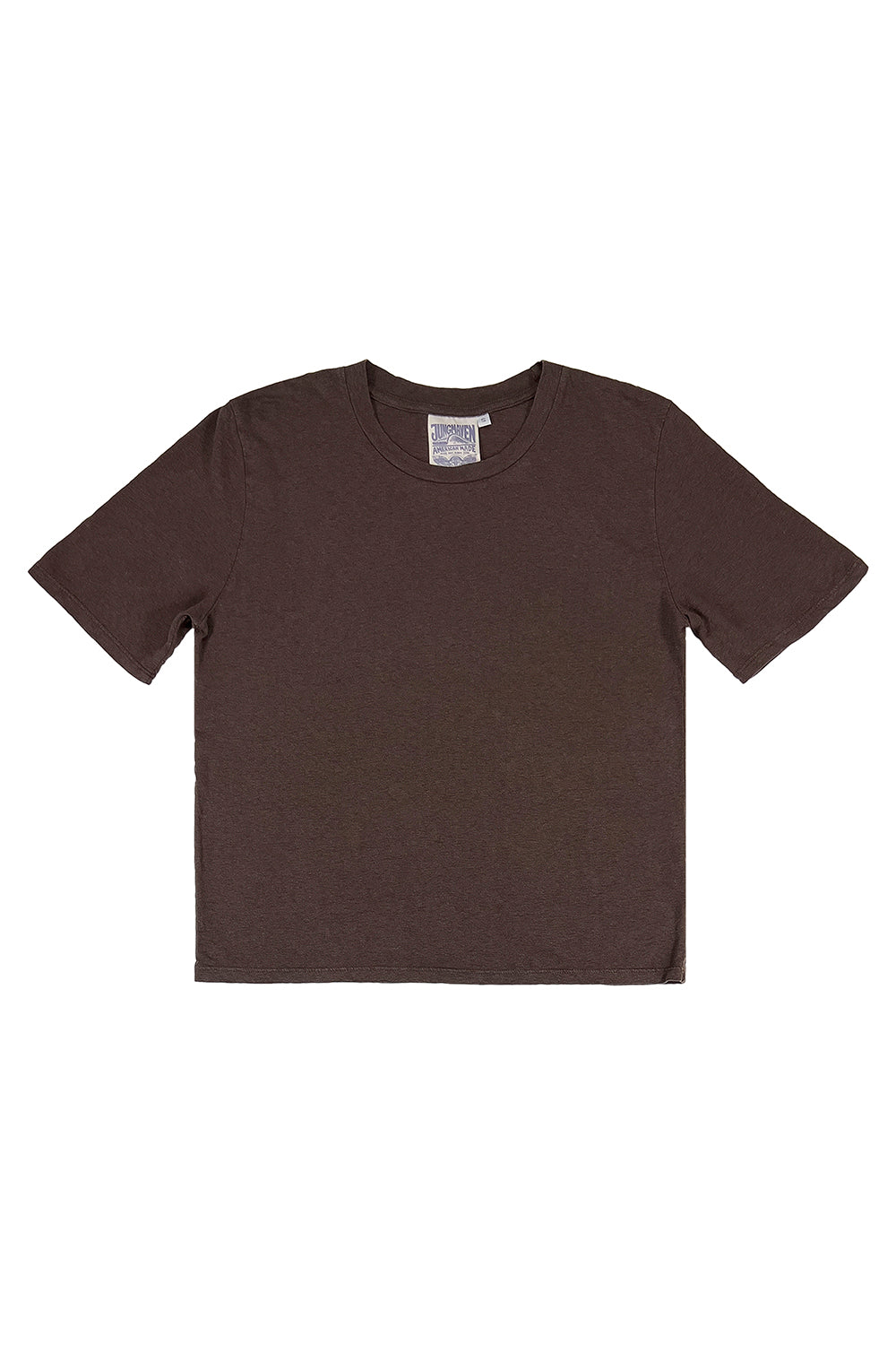 Silverlake Cropped Tee | Jungmaven Hemp Clothing & Accessories / Color: Coffee Bean