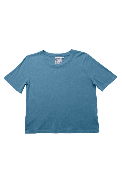 Silverlake Cropped Tee - Sale Colors | Jungmaven Hemp Clothing & Accessories / Color: Blue Heaven