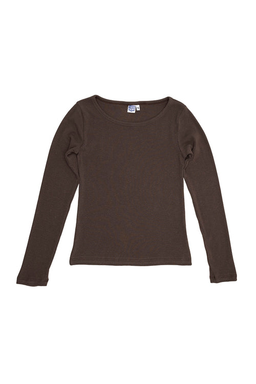 Solara Long Sleeve Tee | Jungmaven Hemp Clothing & Accessories / Color: Coffee Bean
