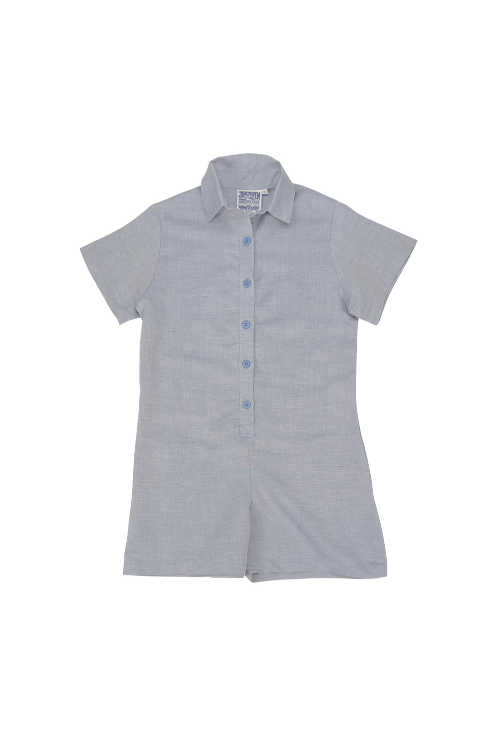 Porto Stillwater Short Romper | Jungmaven Hemp Clothing & Accessories / Color: Chambray