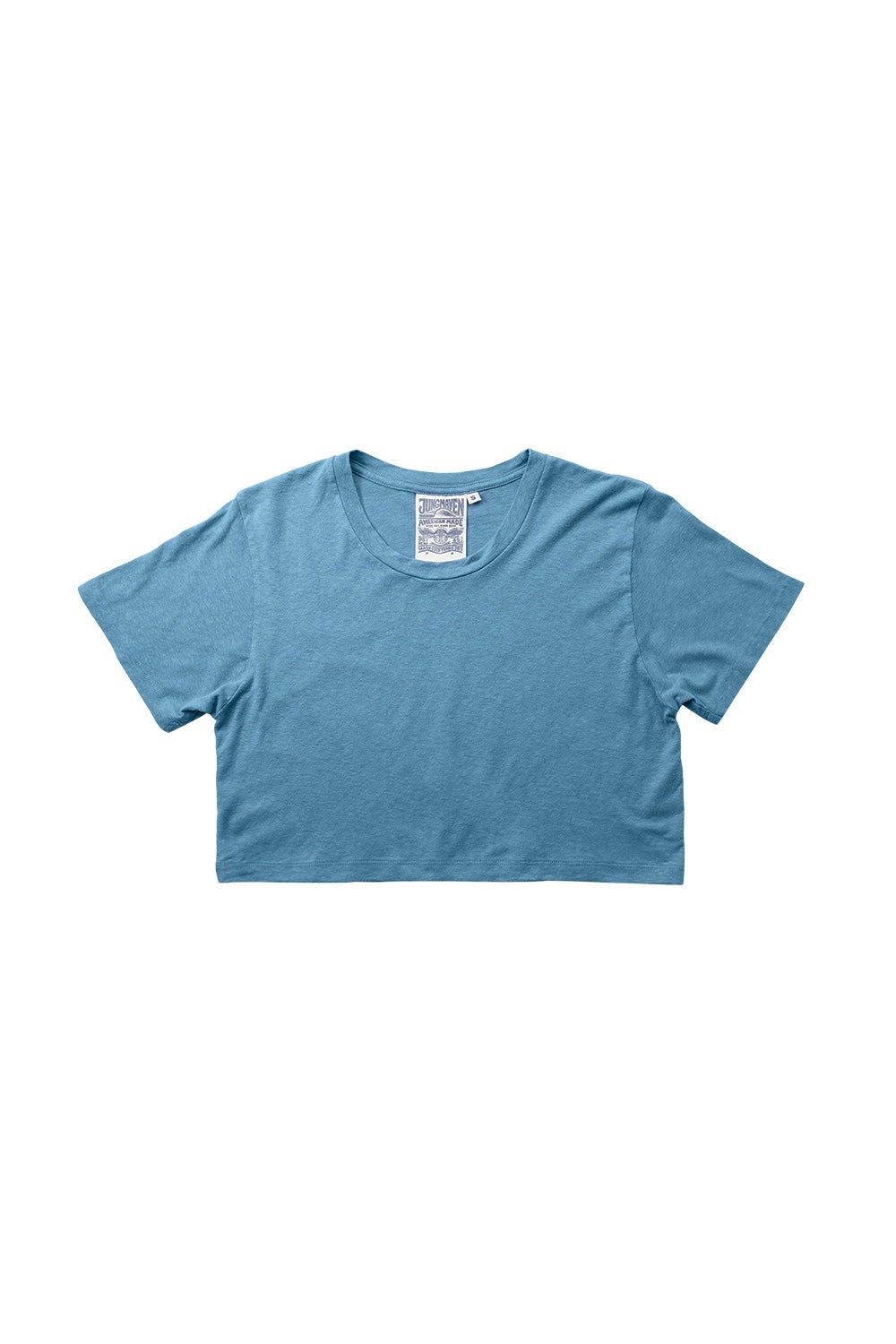 Cropped Lorel Tee | Jungmaven Hemp Clothing & Accessories / Color: Blue Heaven