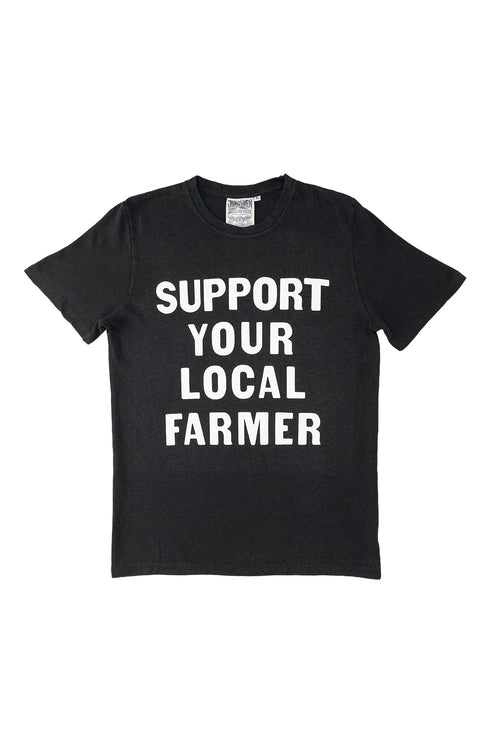 Support Your Local Farmer Baja Tee | Jungmaven Hemp Clothing & Accessories / Color: Black