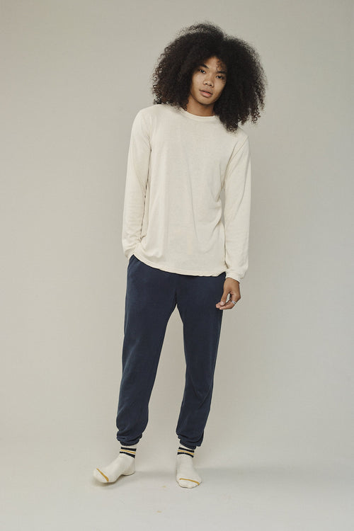 Yelapa Fleece Sweatpant | Jungmaven Hemp Clothing & Accessories / model_desc: Chaz is 6’2” wearing M