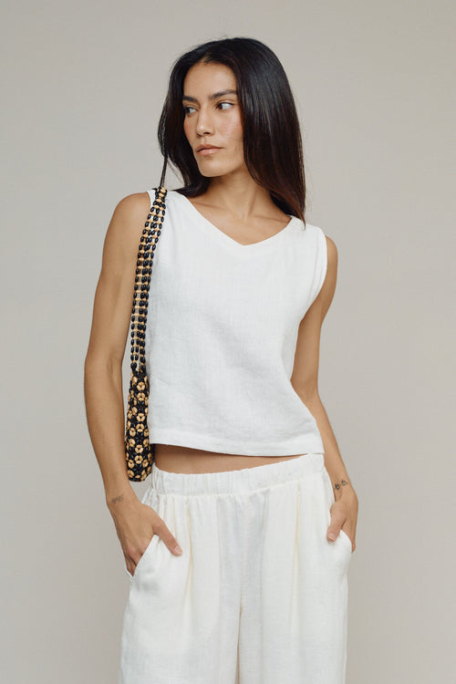 Teton 100% Hemp Tank | Jungmaven Hemp Clothing & Accessories / model_desc: Jenna is 5’10” wearing S