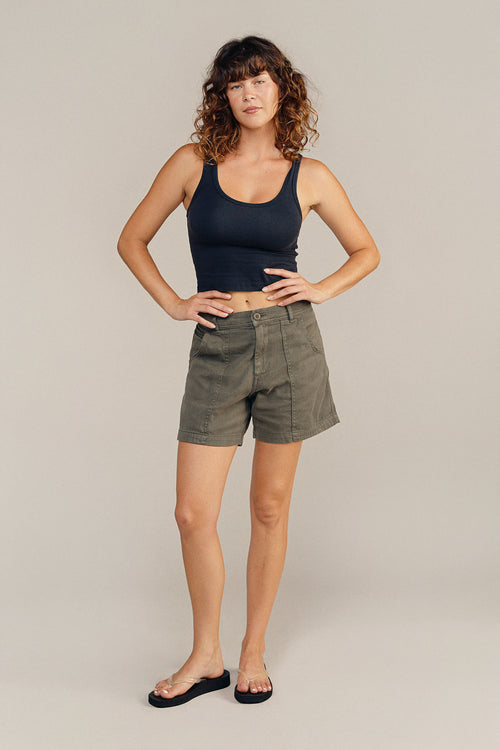 Venice Short | Jungmaven Hemp Clothing & Accessories / model_desc: Sydney is 5’8” wearing S