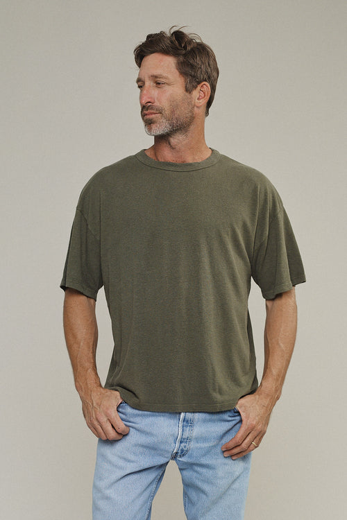 Vernon Oversized Tee | Jungmaven Hemp Clothing & Accessories / model_desc: Bryan is 6’1” wearing M