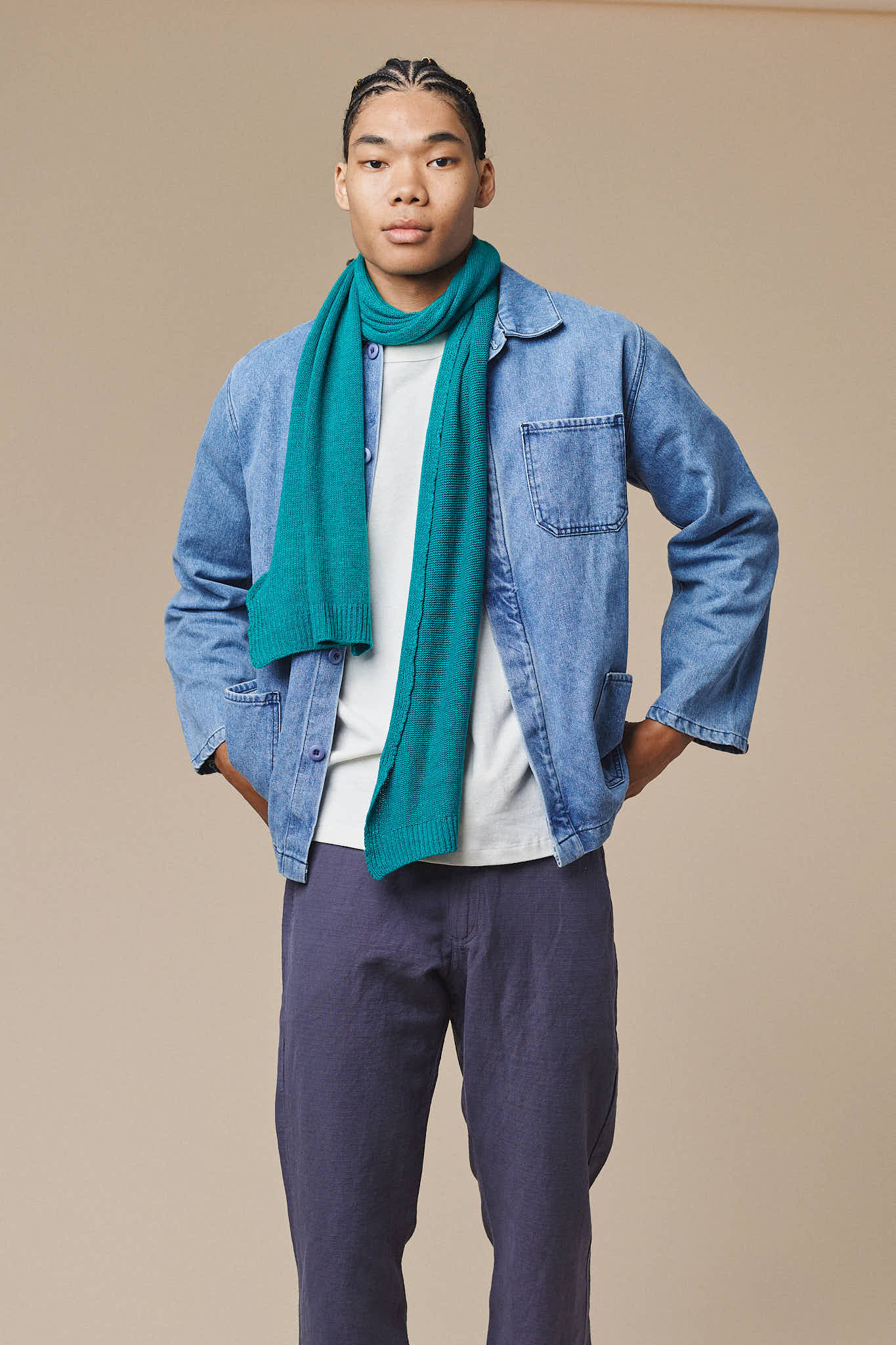 Denim Olympic Jacket | Jungmaven Hemp Clothing & Accessories / Color: