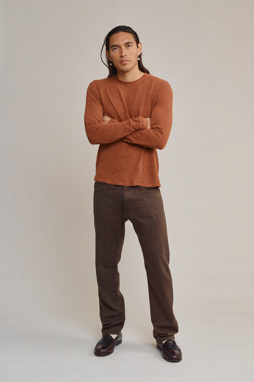 Denim Pacific Coast Pant | Jungmaven Hemp Clothing & Accessories / model_desc: Fabian is 6’0” wearing M