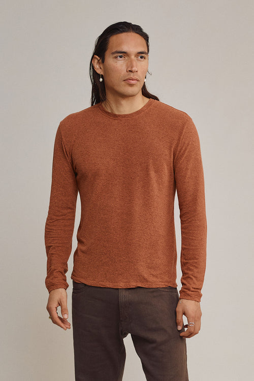 Yukon Long Sleeve Tee | Jungmaven Hemp Clothing & Accessories / model_desc: Fabian is 6’0” wearing M