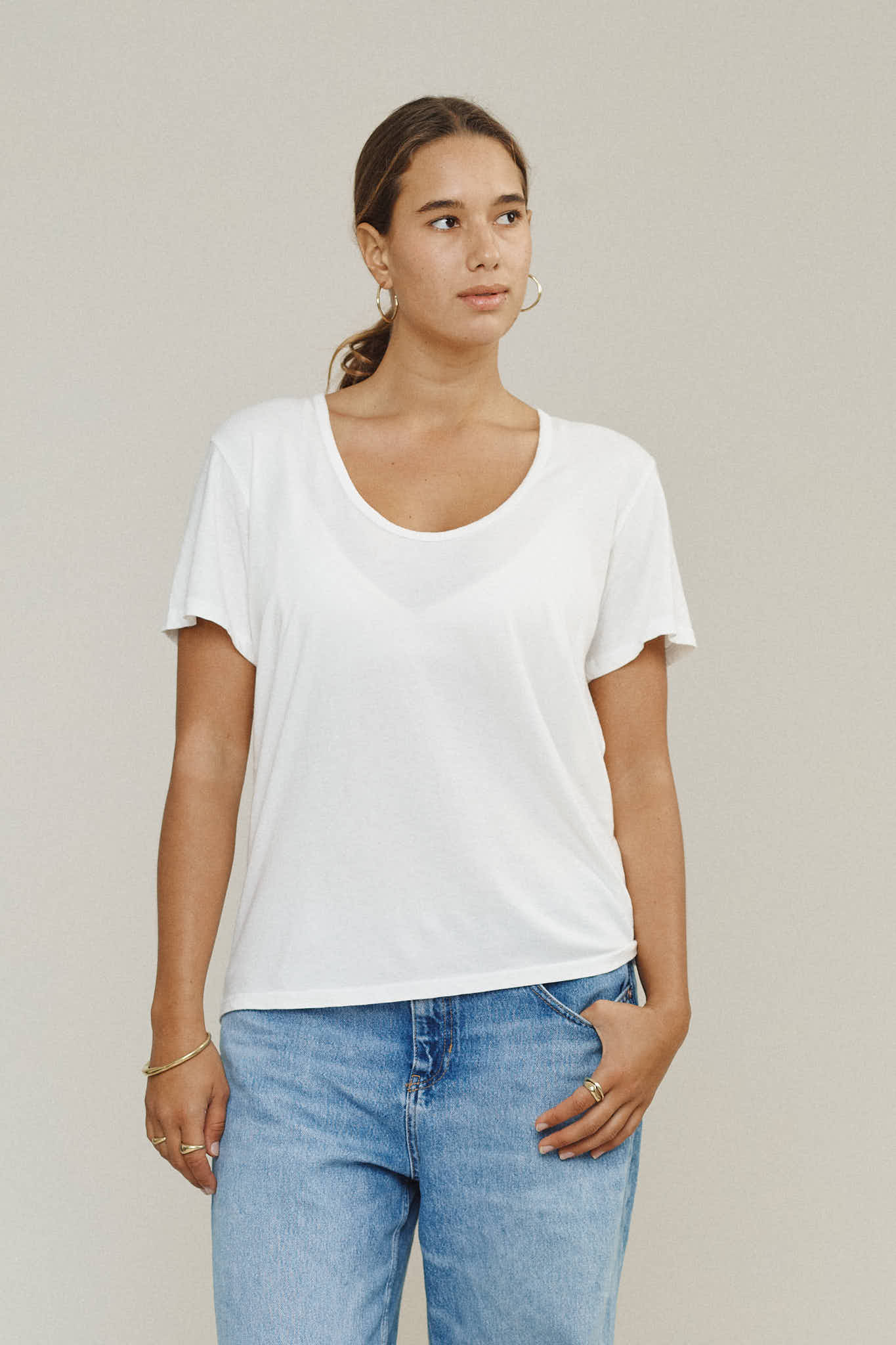 Zuma Scoop Neck Tee | Jungmaven Hemp Clothing & Accessories / Color:
