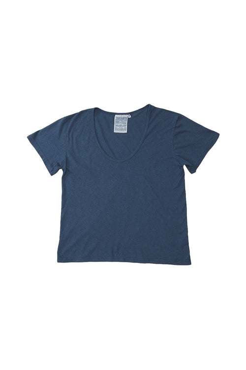 Zuma Scoop Neck Tee | Jungmaven Hemp Clothing & Accessories / Color: Deep Indigo