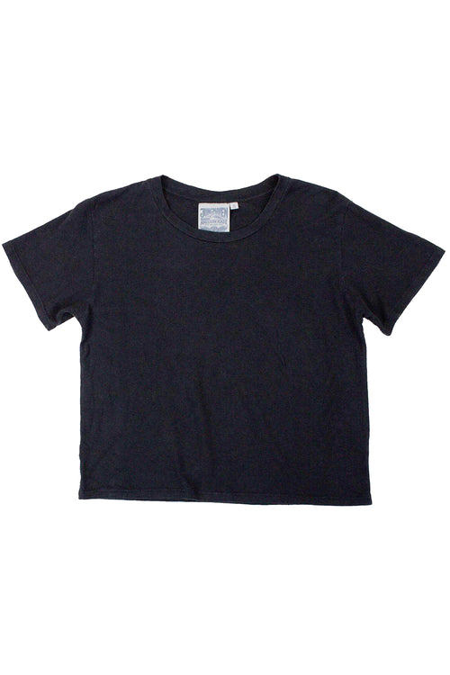 Cropped Lorel Tee | Jungmaven Hemp Clothing & Accessories / Color: Black