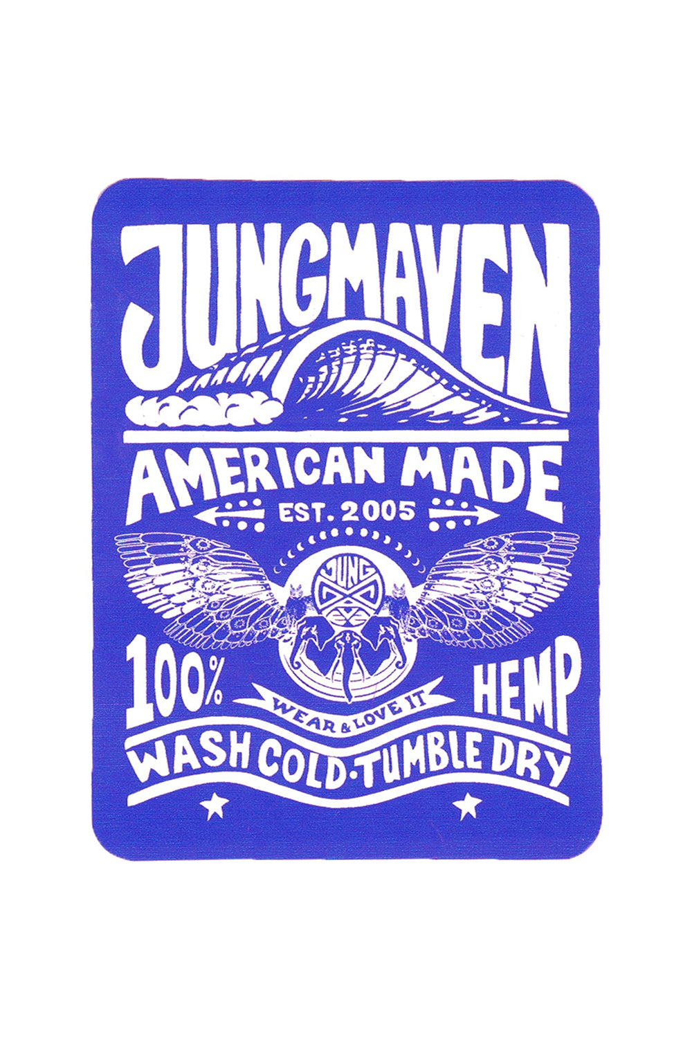 Jungmaven Stickers | Jungmaven Hemp Clothing & Accessories / Color: Wisteria 