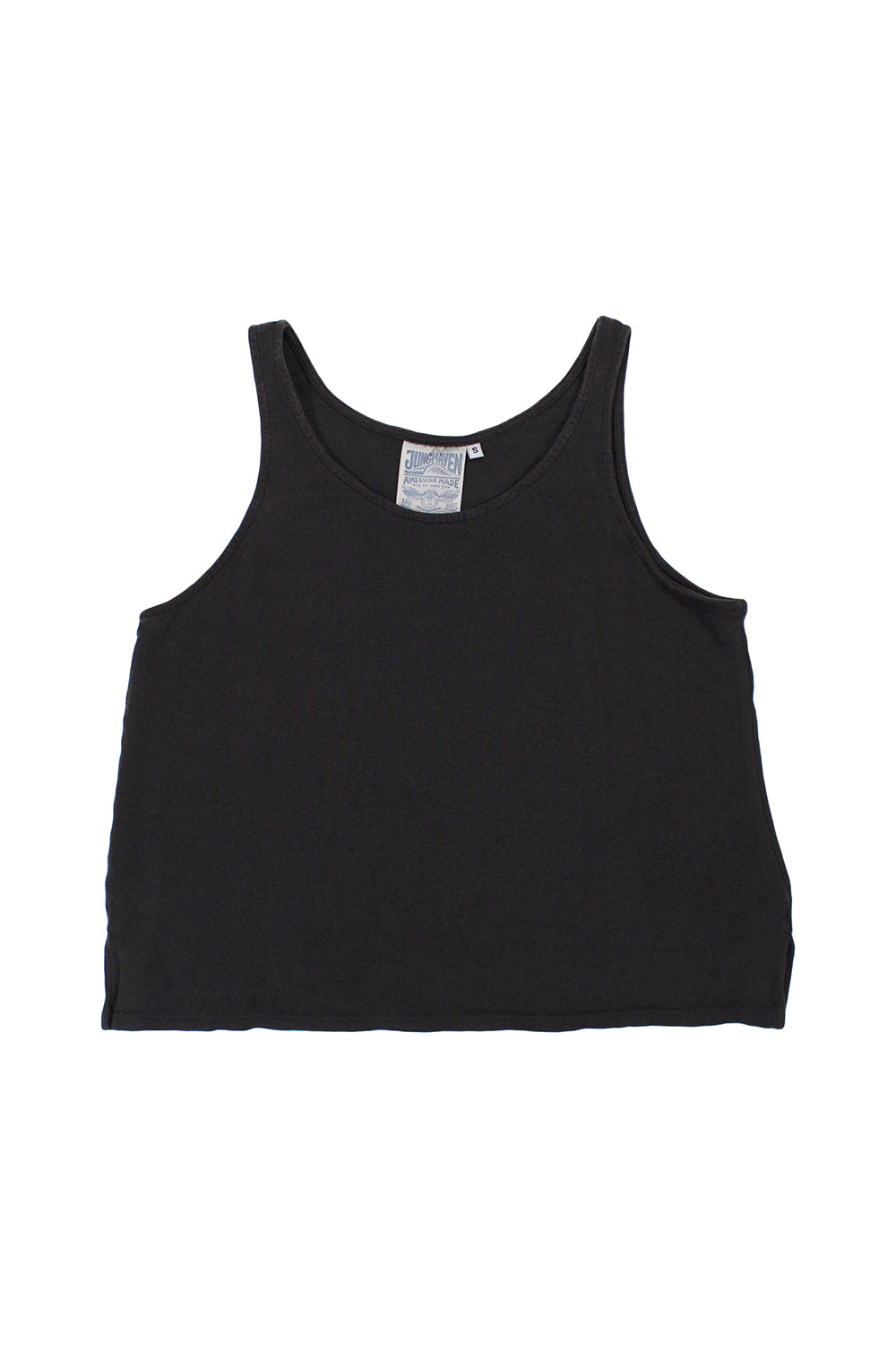 100% Hemp Cropped Tank | Jungmaven Hemp Clothing & Accessories / Color: Black