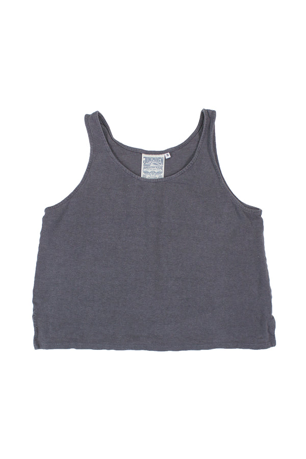 100% Hemp Cropped Tank | Jungmaven Hemp Clothing & Accessories / Color: Diesel Gray