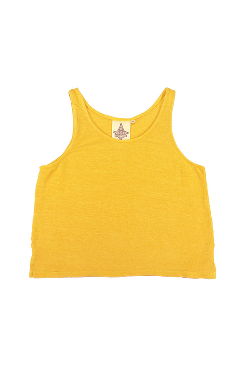 Sophie 100% Hemp Cropped Tank - Sale Colors | Jungmaven Hemp Clothing & Accessories / Color: Sunshine Yellow