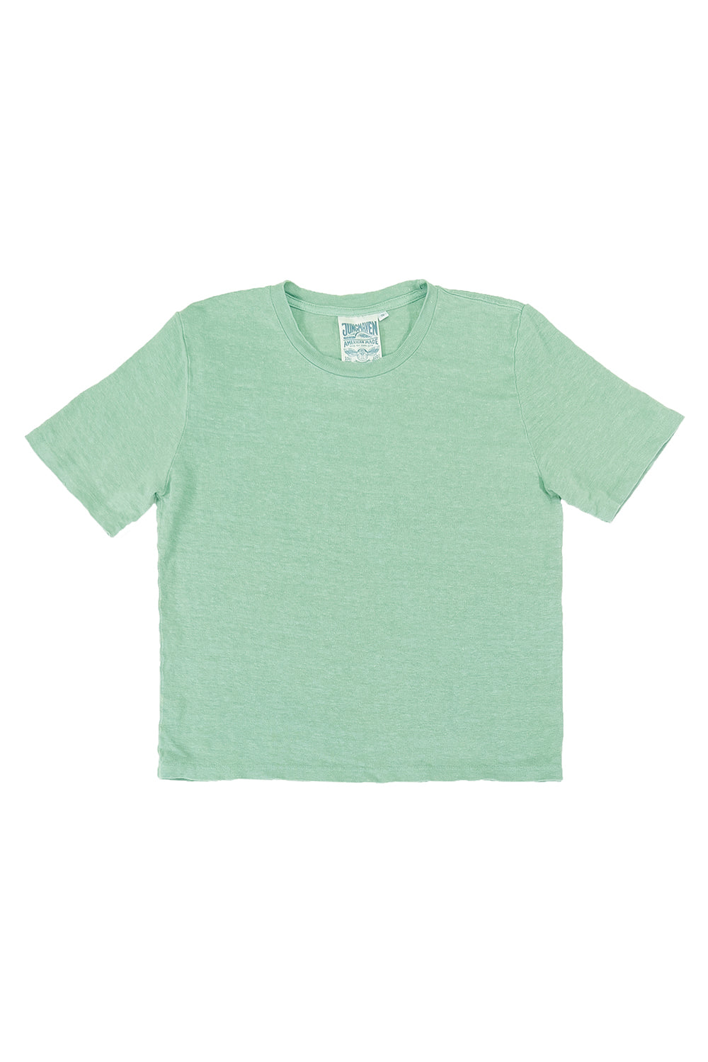 GREEN STRAIGHT CUT STRETCH COTTON T-SHIRT, CHILD GREEN STRAIGHT CUT STRETCH COTTON T-SHIRT, CHILD