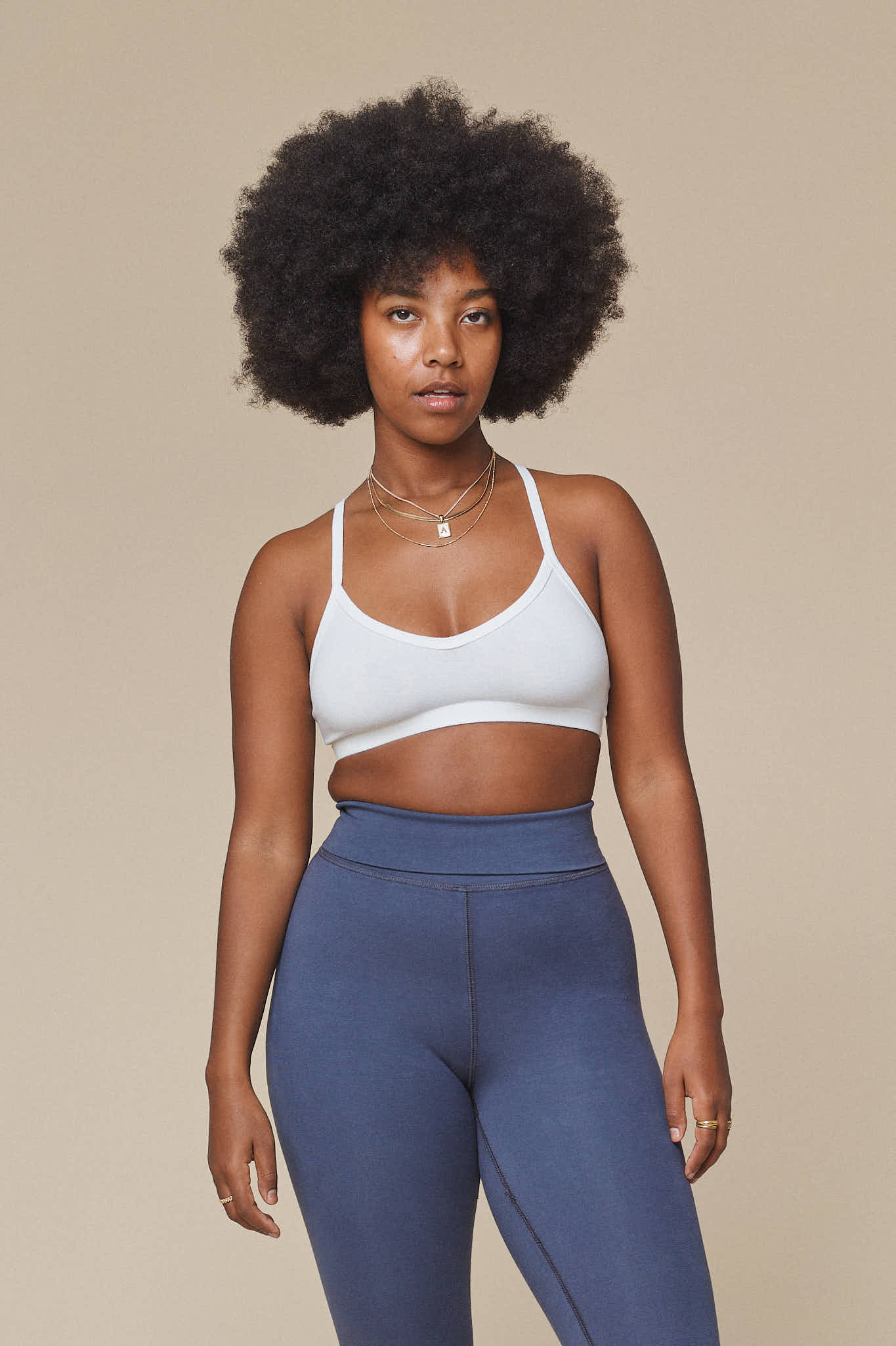 Bralette | Jungmaven Hemp Clothing & Accessories / model_desc: Abeba is  5’7” wearing Small