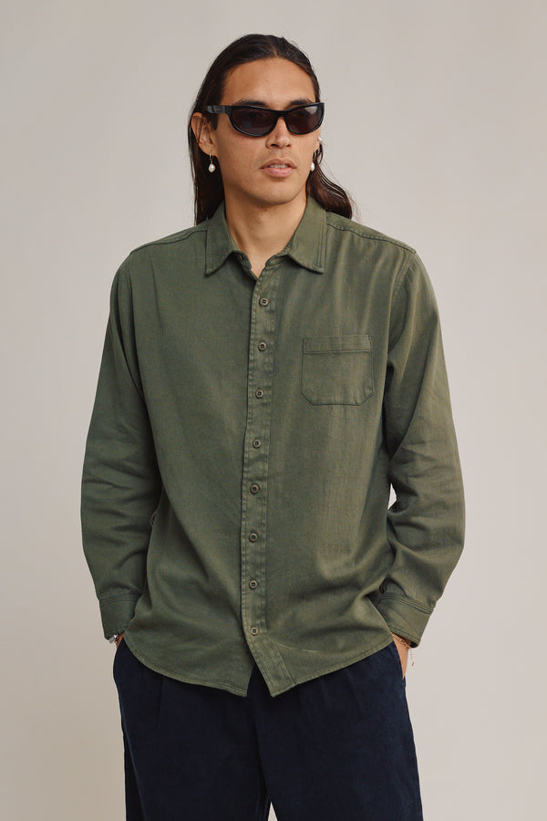 Alder Shirt | Jungmaven Hemp Clothing & Accessories / model_desc: Fabian is 6’0” wearing size L