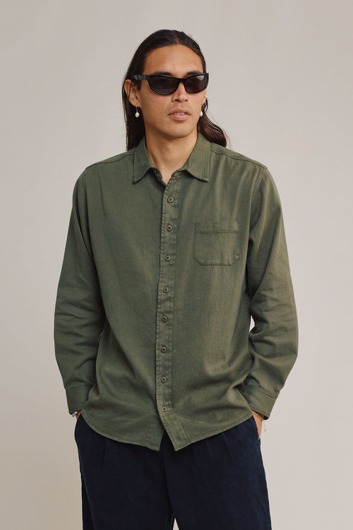 Alder Shirt | Jungmaven Hemp Clothing & Accessories / model_desc: Fabian is 6’0” wearing size L