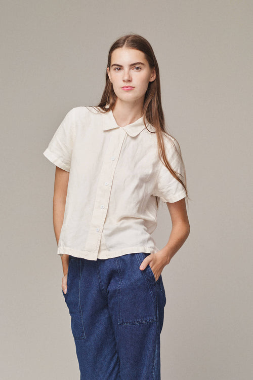 Althea Shirt | Jungmaven Hemp Clothing & Accessories / model_desc: Gwen is 5’11” wearing S