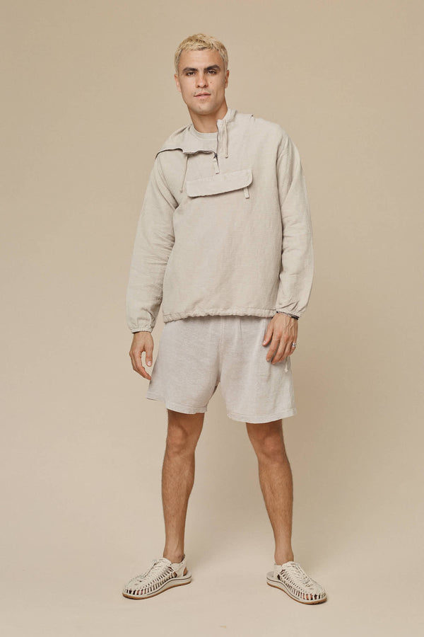 Shoreline Anorak Jacket | Jungmaven Hemp Clothing & Accessories / model_desc: Shen is 6’2” wearing L