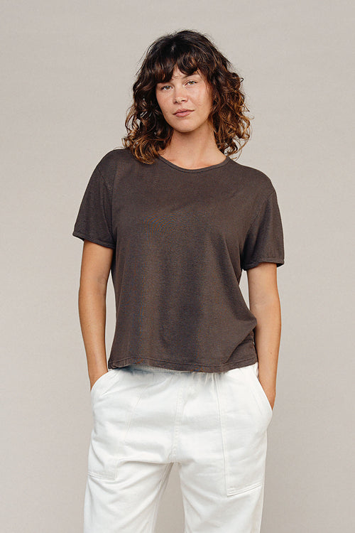 Aurora 100% Everyday Hemp Tee | Jungmaven Hemp Clothing & Accessories / model_desc: Sydney is 5’8” wearing S