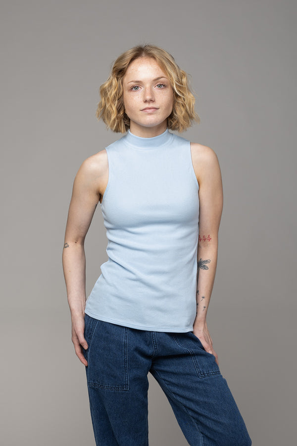 Mariposa Mock Neck Tank - Sale Colors | Jungmaven Hemp Clothing & Accessories / Color: