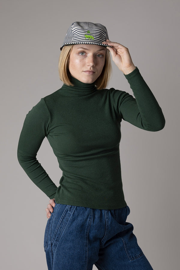 Coyote Hickory Stripe Cap | Jungmaven Hemp Clothing & Accessories / Color: