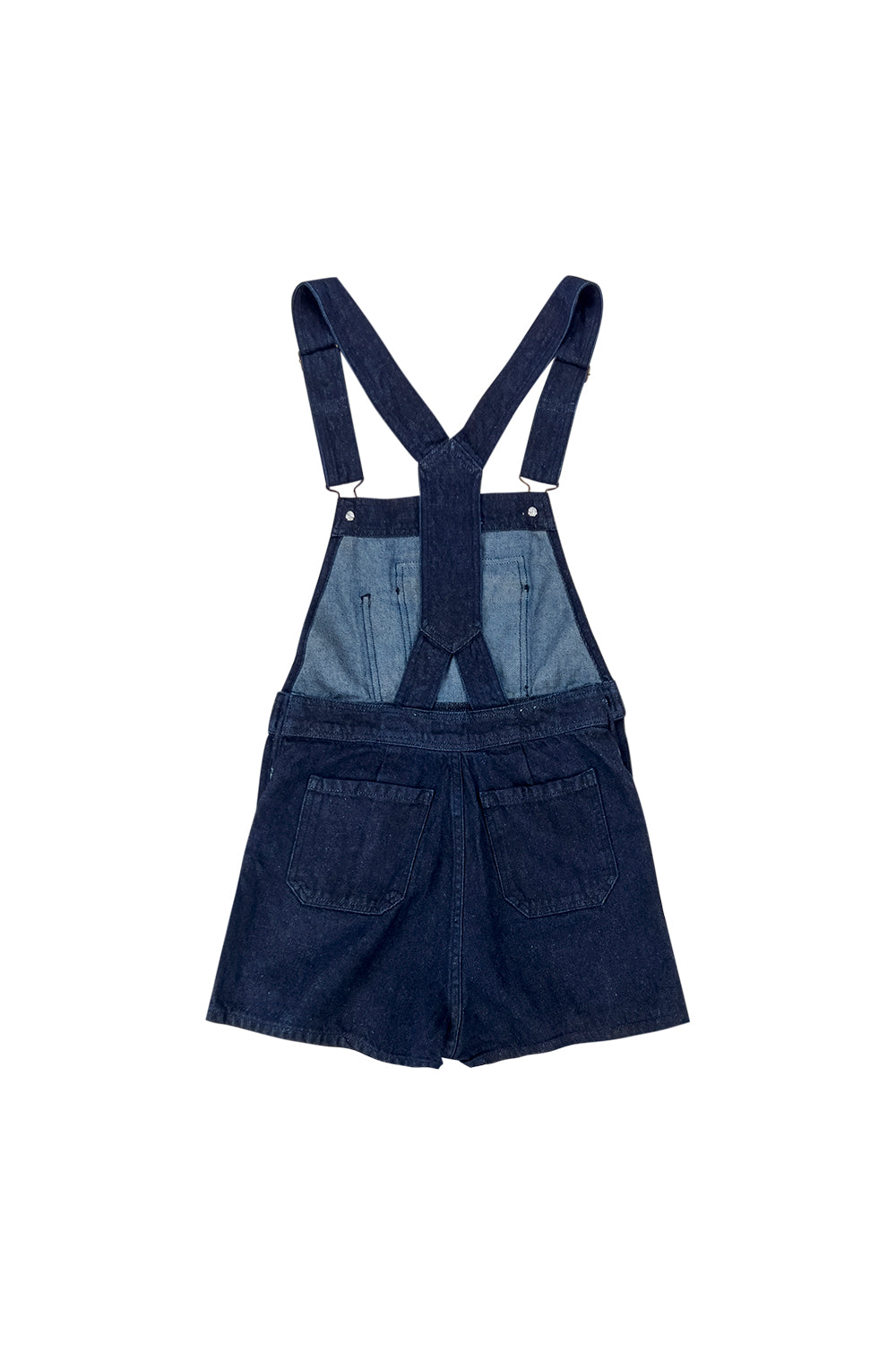 DAlma Overall Denim Short | Jungmaven Hemp Clothing & Accessories / model_desc: Dark Wash