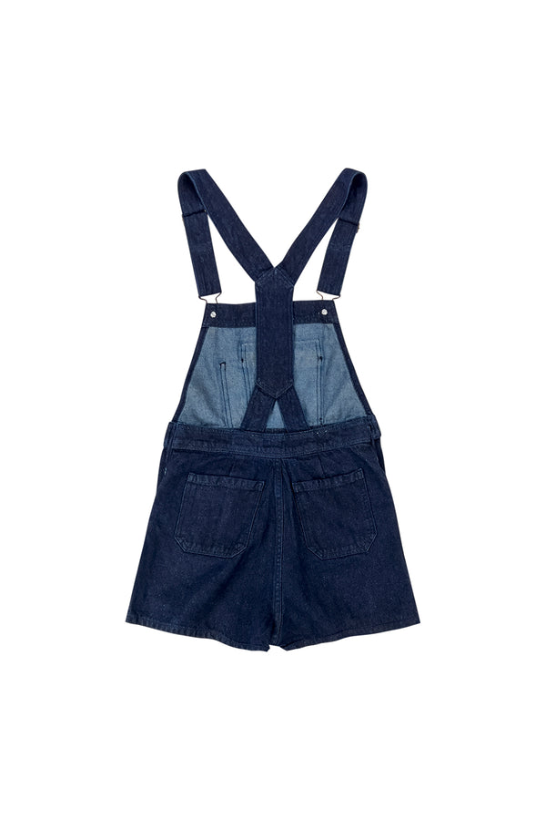 DAlma Overall Denim Short | Jungmaven Hemp Clothing & Accessories / model_desc: Dark Back