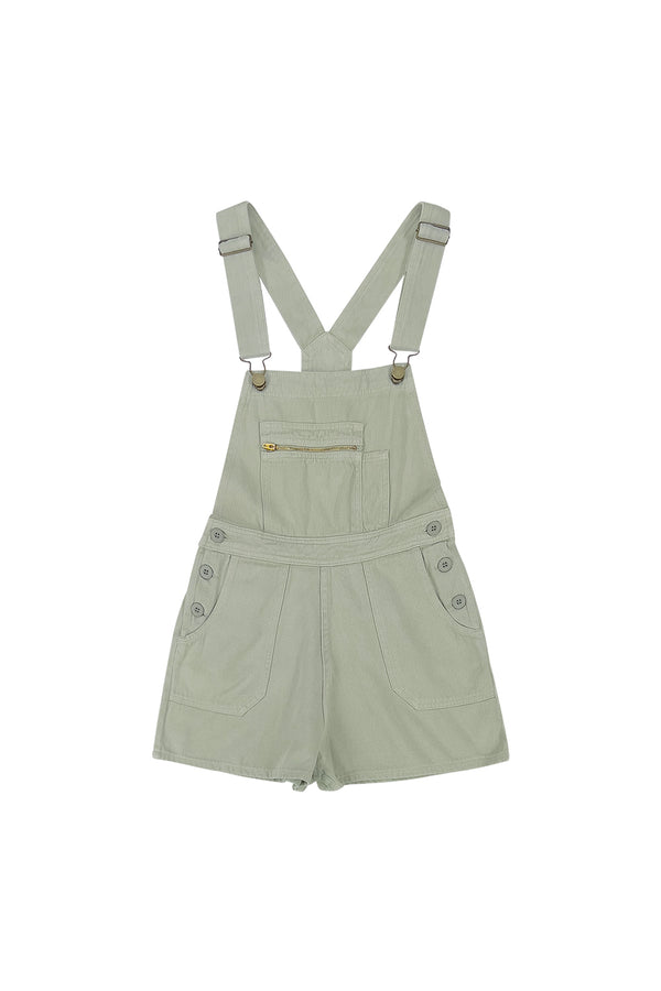 Alma Overall Shorts | Jungmaven Hemp Clothing & Accessories / Color: Agave Green