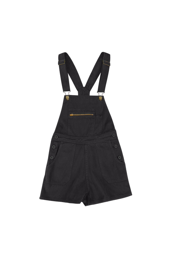 Alma Overall Shorts | Jungmaven Hemp Clothing & Accessories / Color: Black 