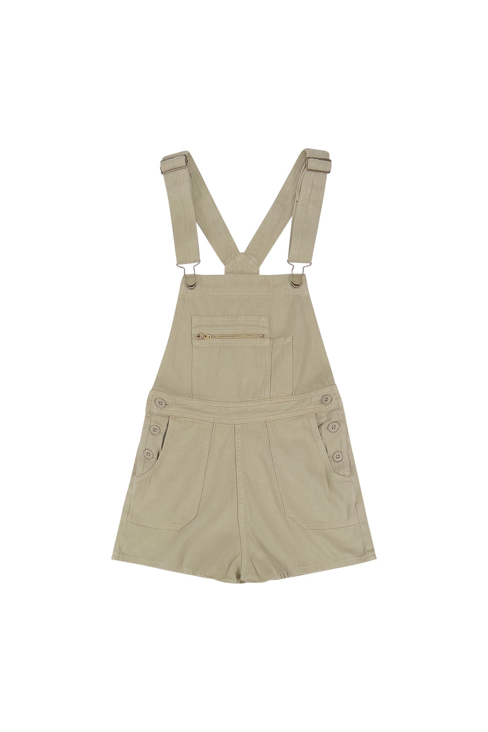 Alma Overall Shorts | Jungmaven Hemp Clothing & Accessories / Color: Desert Khaki