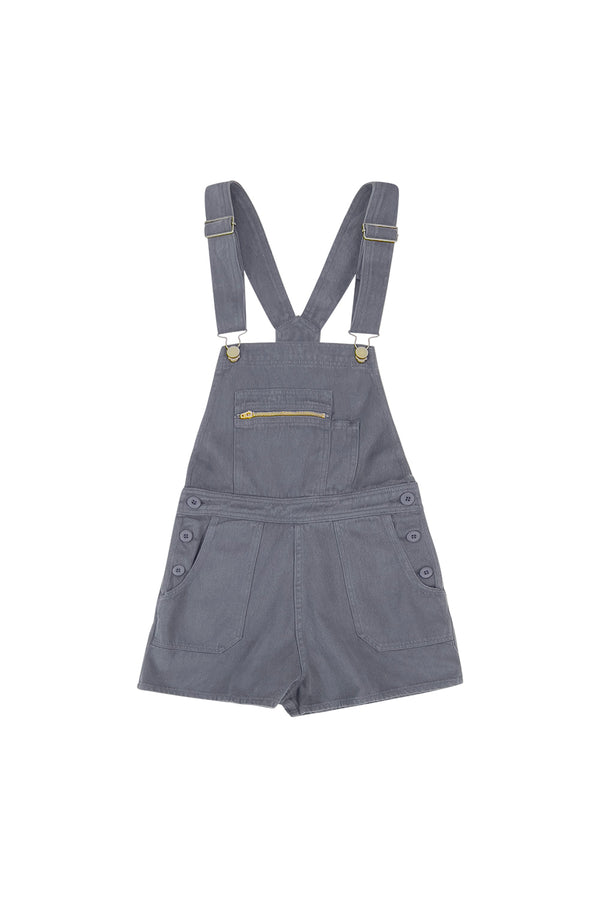 Alma Overall Shorts | Jungmaven Hemp Clothing & Accessories / Color: Diesel Gray