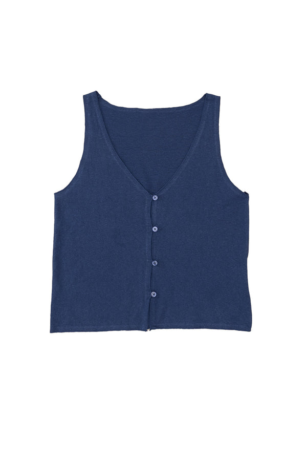 Anacapa Vest | Jungmaven Hemp Clothing & Accessories / Color: Deep Indigo