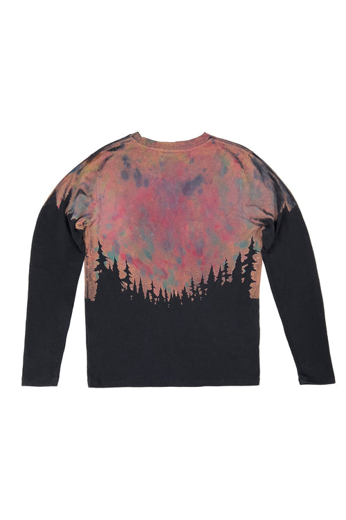 Aurora Encanto Long Sleeve Tee | Jungmaven Hemp Clothing & Accessories / model_desc: Back in Black