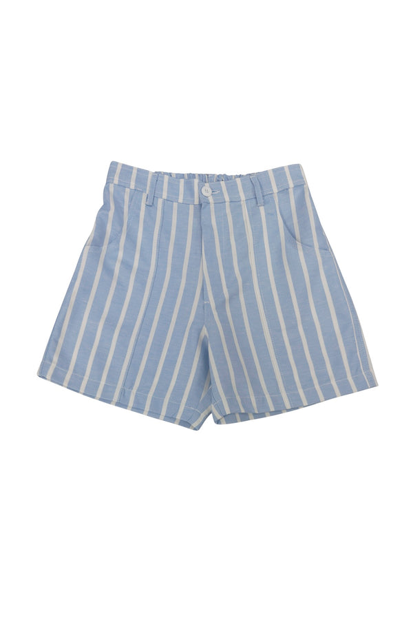 Avila Short | Jungmaven Hemp Clothing & Accessories / Color: Lt. Blue/White Stripe