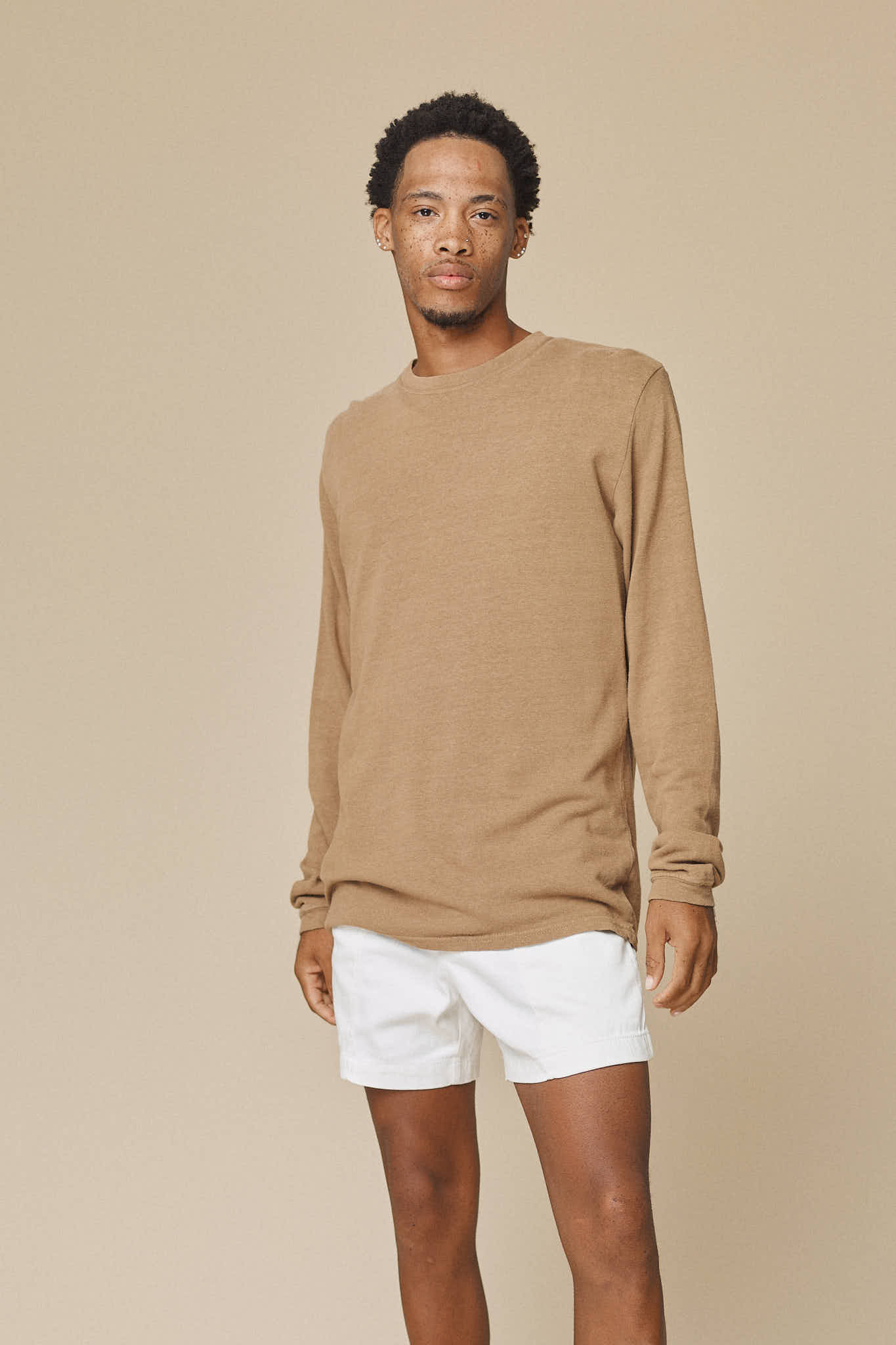 shorts and long sleeve t shirt