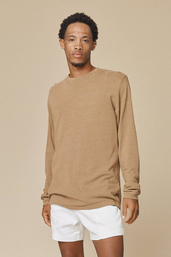 Baja Long Sleeve Tee | Jungmaven Hemp Clothing & Accessories / model_desc: EJ is 6’0” wearing M