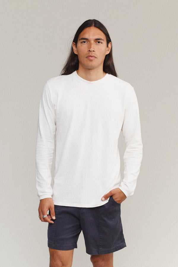 Baja Long Sleeve Tee | Jungmaven Hemp Clothing & Accessories / model_desc: Fabian is 6’0” wearing M