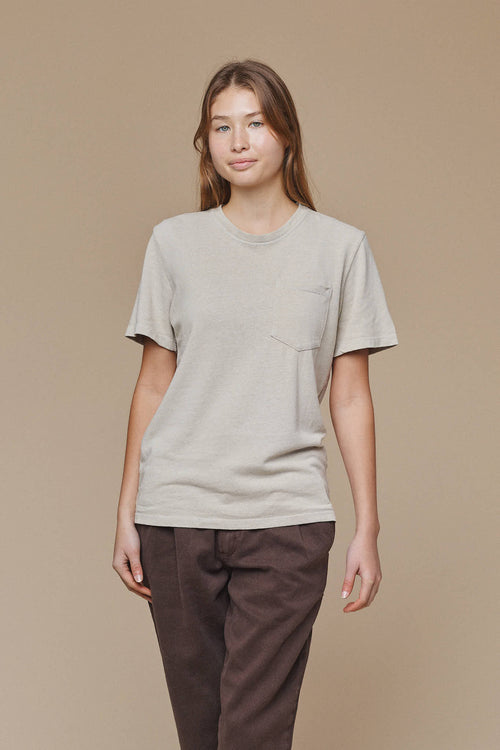 Baja Pocket Tee | Jungmaven Hemp Clothing & Accessories / model_desc: Katriel is 5’9” wearing XS