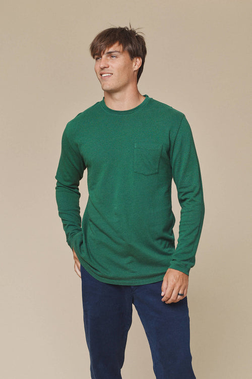 Baja Long Sleeve Pocket Tee - Sale Colors | Jungmaven Hemp Clothing & Accessories / Color: