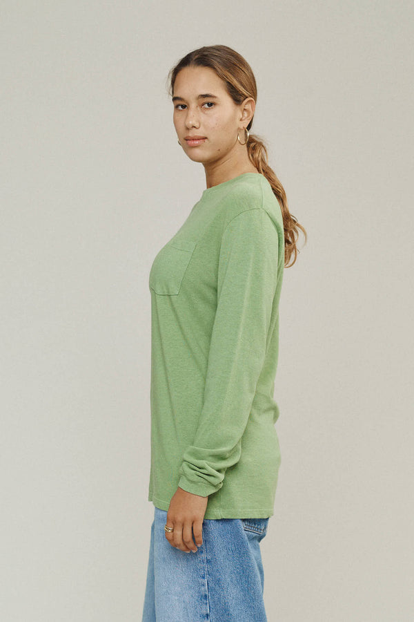 Baja Long Sleeve Pocket Tee | Jungmaven Hemp Clothing & Accessories / Color: