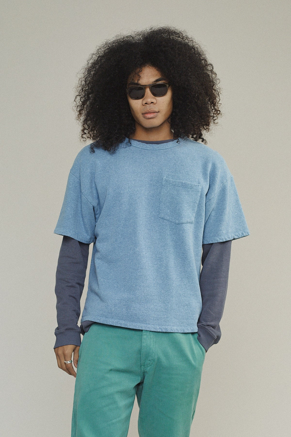 Heathered Baseline Pocket Fleece | Jungmaven Hemp Clothing & Accessories / Color: